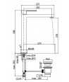 PAFFONI - MISCLEATORE LAVABO PROLUNGATO - EFFE