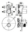 PAFFONI - MISCELATORE INCASSO DOCCIA 2 USCITE + 1 - JO