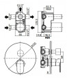 CANDY -MISCELATORE INCASSO DOCCIA 3 USCITE + 3 - PAFFONI