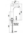 RED - MISCELATORE LAVABO CON PROLUNGA - PAFFONI