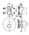 STICK - MISCELATORE INCASSO DOCCIA 2 USCITE + 1 - PAFFONI