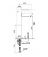 STICK - MISCELATORE LAVABO CON PROLUNGA - PAFFONI