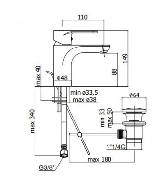 GREEN - MISCELATORE LAVABO ENERGY SAVING - PAFFONI