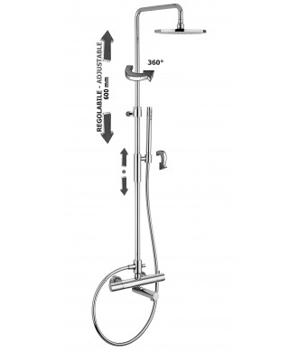 BIRILLO 721 - COLONNA DOCCIA CON MISCELATORE