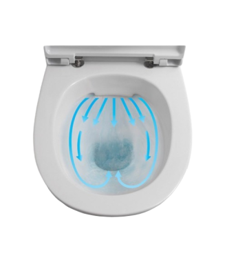 Coppia Vaso Rimless e Bidet Sospesi "Ona" ROCA