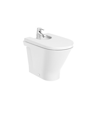 Coppia Vaso Rimless e Bidet a Pavimento "The Gap" ROCA