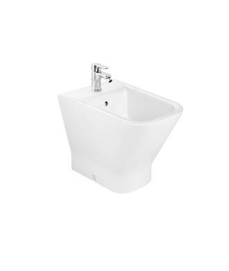 Coppia Vaso Rimless e Bidet a Pavimento "The Gap" ROCA