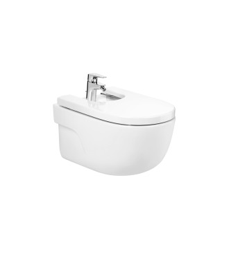 Coppia Vaso Rimless e Bidet Sospesi "Meridian" ROCA
