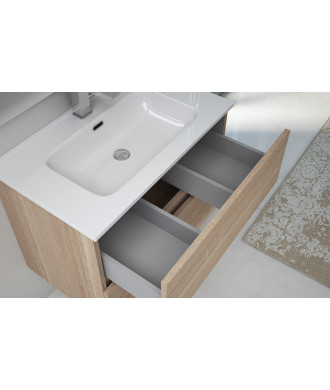 Mobile Lavabo Sospeso e Specchio "Nettuno"