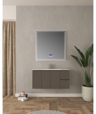 Mobile Lavabo Sospeso e Specchio "Gemma"