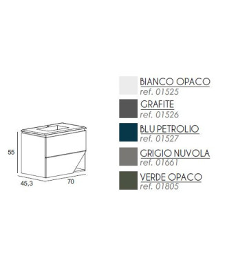 Mobile Lavabo Sospeso "Karine"