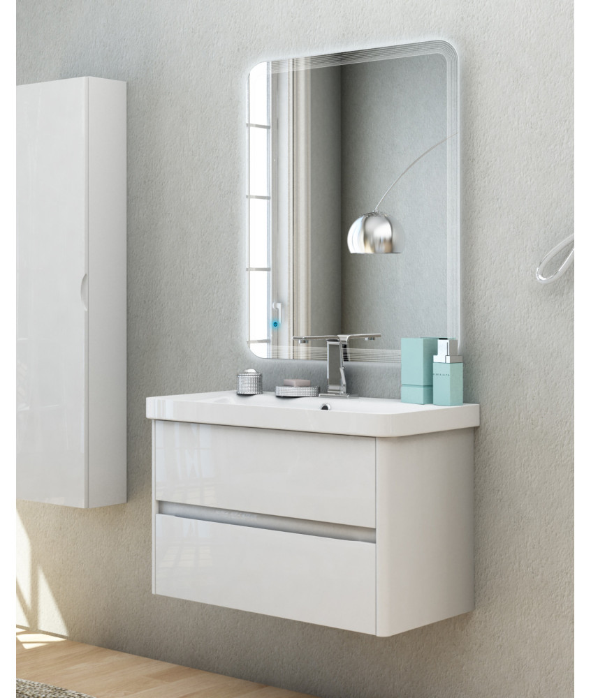 Mobile Lavabo Sospeso e Specchio "Siro"