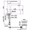 PAFFONI - MISCLEATORE LAVABO - EFFE
