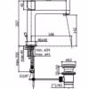 PAFFONI - MISCLEATORE LAVABO MEDIO CUBO - ELLE