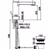 WEST - MISCELATORE LAVABO - PAFFONI