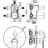 CANDY -MISCELATORE INCASSO DOCCIA 3 USCITE + 3 - PAFFONI