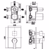 RINGO - MISCELATORE INCASSO DOCCIA 3 USCITE + 3 - PAFFONI