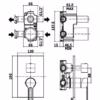 RINGO - MISCELATORE INCASSO DOCCIA 2 USCITE + 1 - PAFFONI RINGO - MISCELATORE INCASSO DOCCIA 2 USCITE + 1 - PAFFONI