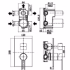 RINGO - MISCELATORE INCASSO DOCCIA 3 USCITE + 1 - PAFFONI