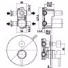 STICK - MISCELATORE INCASSO DOCCIA 2 USCITE + 1 - PAFFONI
