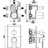 TANGO - MISCELATORE INCASSO DOCCIA 3 USCITE + 3 - PAFFONI TANGO - MISCELATORE INCASSO DOCCIA 3 USCITE + 3 - PAFFONI