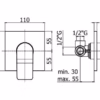 TILT -MISCELATORE INCASSO DOCCIA 1 USCITA - PAFFONI