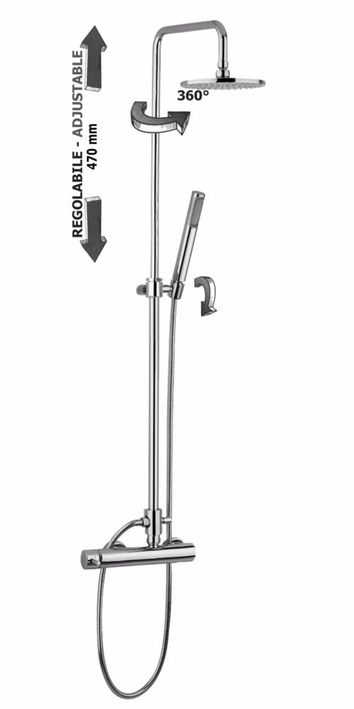 EASY PLUS - COLONNA DOCCIA CON e SENZA MISCELATORE