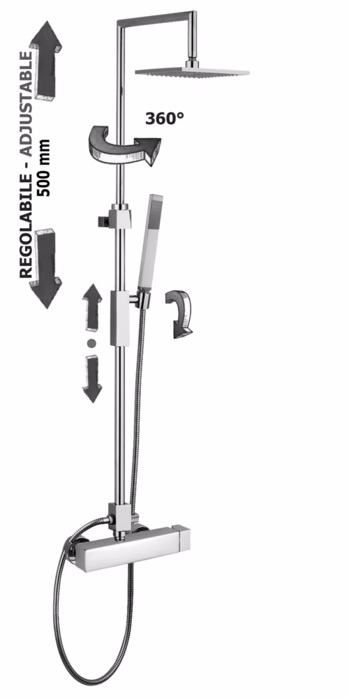 SYNCRO PLUS - COLONNA DOCCIA CON MISCELATORE