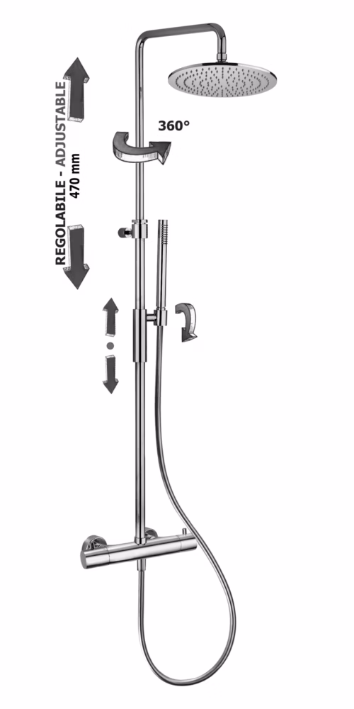 BIRILLO 646 - COLONNA DOCCIA CON MISCELATORE