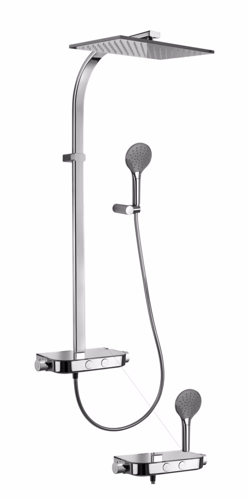 MOBY TOUCH - COLONNA DOCCIA RETTANGOLARE CON MISCELTAORE