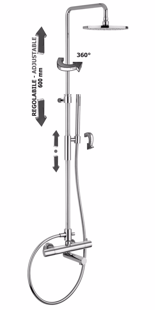BIRILLO 721 - COLONNA DOCCIA CON MISCELATORE