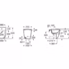 dimensioni bidet rotondo a pavimento roca ona