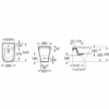 dimensioni bidet squadrato a pavimento roca the gap square