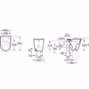 dimensioni vaso rimless a pavimento roca ona