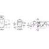 dimensioni-vaso-sospeso-the-gap-roud dimensioni vaso rimless rotondo sospeso roca the gap round