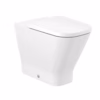 vaso squadrato a pavimento filomuro altezza maggiorata roca the gap square comfort