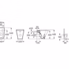 dimnesioni vaso rimless squadrato a pavimento roca the gap square