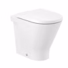 vaso rimless rotondo a pavimento filomuro ad altezza maggiorata