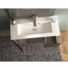 particolare lavabo mobile bagno sospeso 80 cm gemma colore talpa