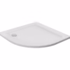 piatto doccia semicircolare vetroresina Semidio slim bianco