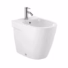 bidet rotondo a pavimento roca ona bianco lucido