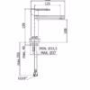 dimensioni miscelatore paffoni candy CA071HCR